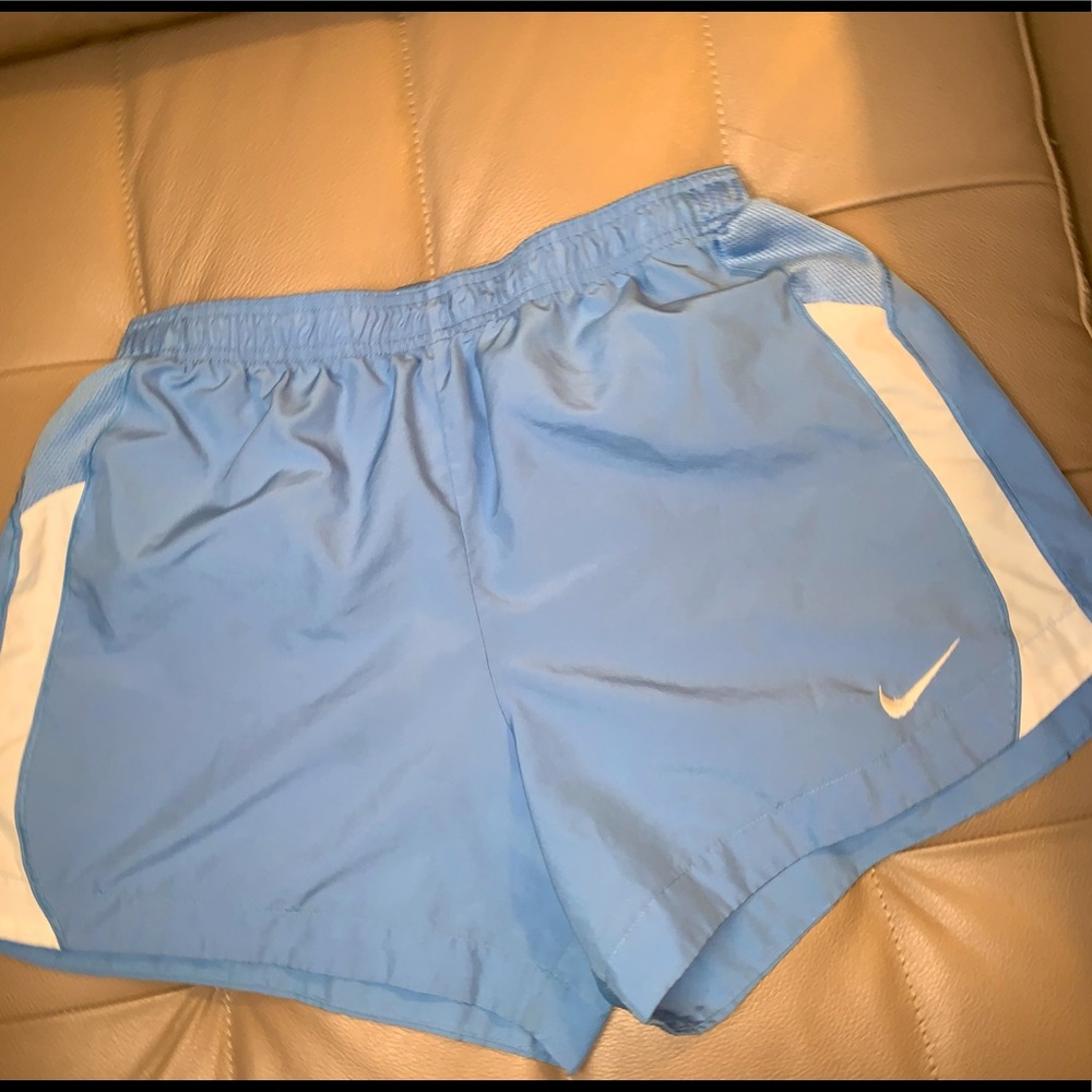Nike running shorts. Size M light blue